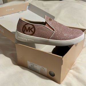 New in box, pink sparkly, Michael Kors shoes